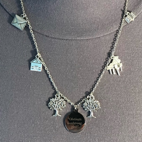 Elizabeth Bennet's Necklace Handmade Pride and Prejudice Jane Austen Charms - Picture 8 of 16